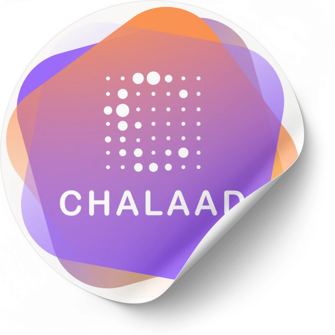 Chalaad logo sticker example